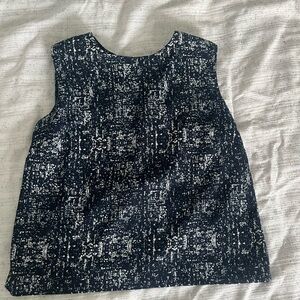 Kenar sleeveless blouse with exposed zipper back